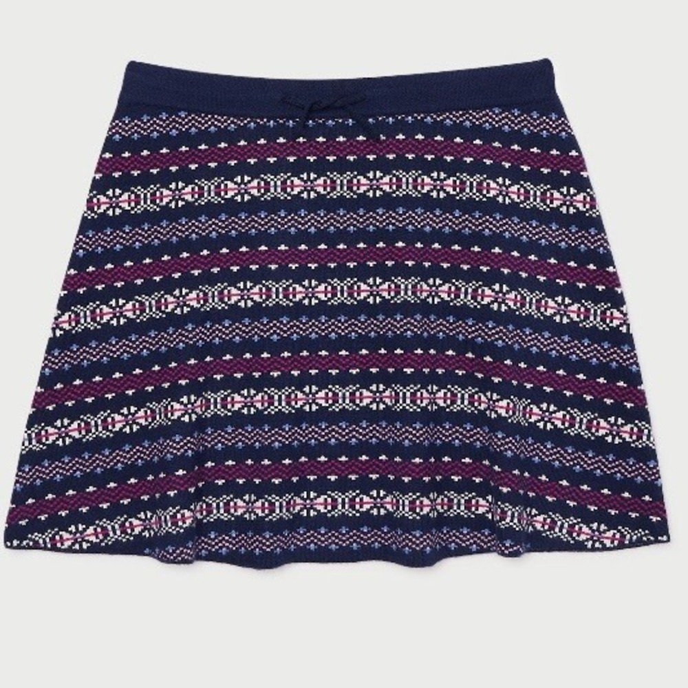Free Assembly Girls Sweater Knit Flare Skirt XXL 18 New with Tags Pageant Blue